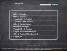 Tablet Screenshot of 123-emploi.ch